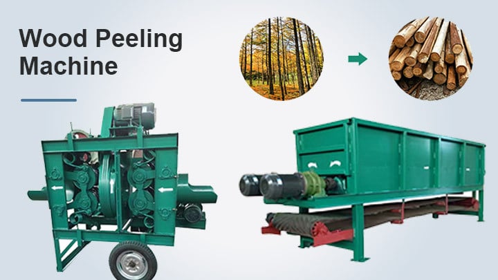 Wood peeling machine