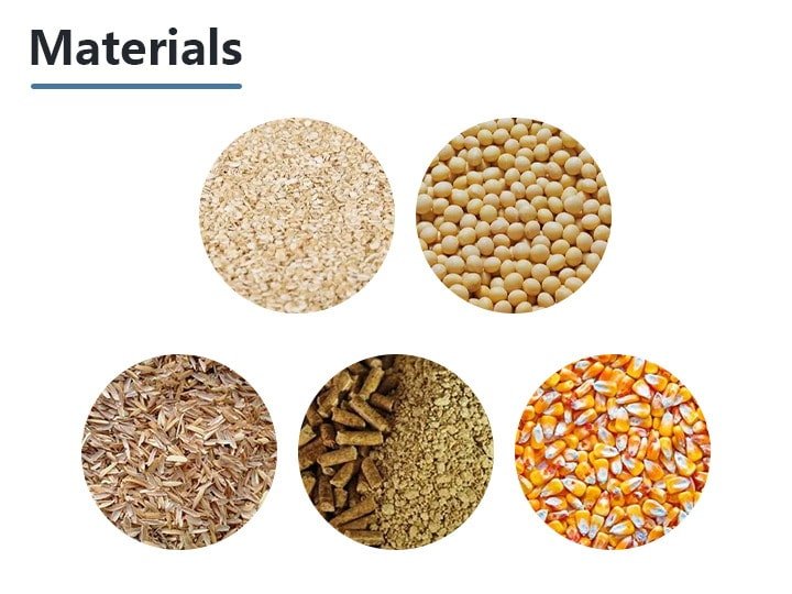 Materials of feed pellet mill