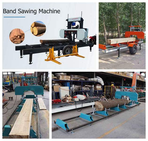 Band sawing machine