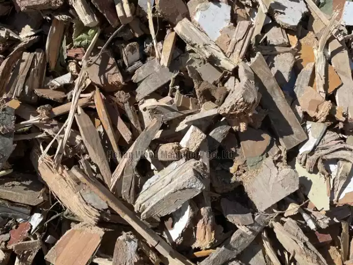 Reciclaje de residuos de palets de madera.