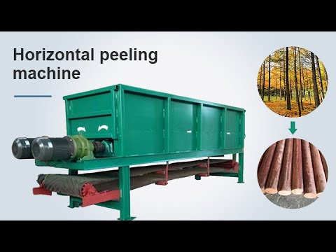 Wood peeling machine