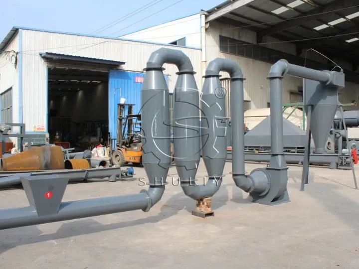 Machine de briquetage de briquettes de biocarburant vendue avec succès à la Bulgarie 3 Séchage par flux d'air