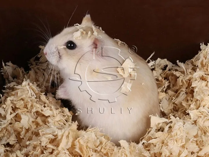 Equipo de cepillado de troncos horizontal Virutas de madera utilizadas como cama para animales