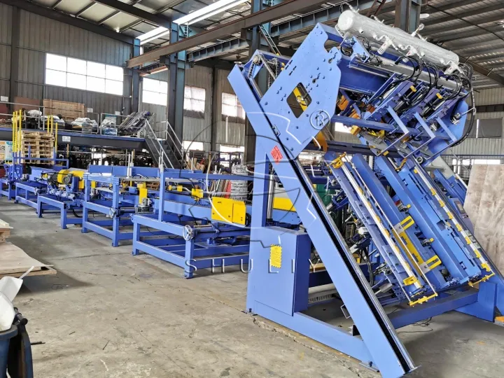 Wood pallet production line