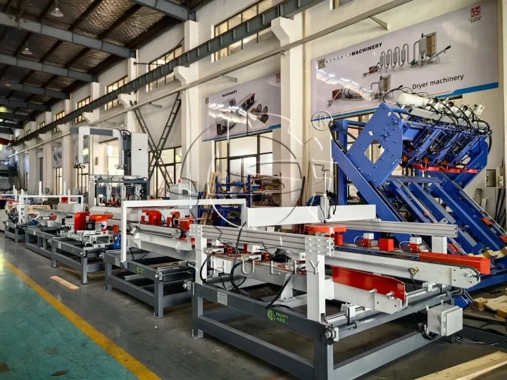 Wooden pallet production line