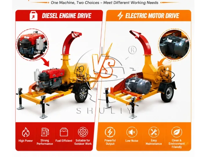 Branch Crusher Machine 6 Two power options of the branch crusher