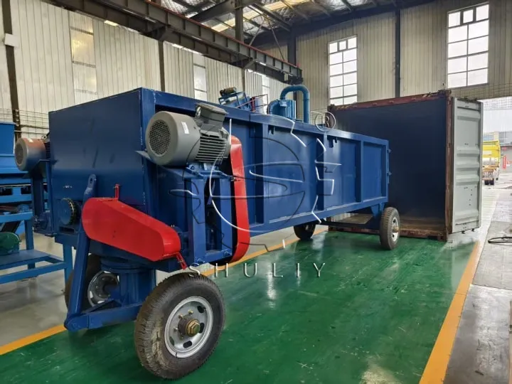 A Trough Type Wood Debarking Machine Exported To Australia 1 लॉग छीलने की मशीन